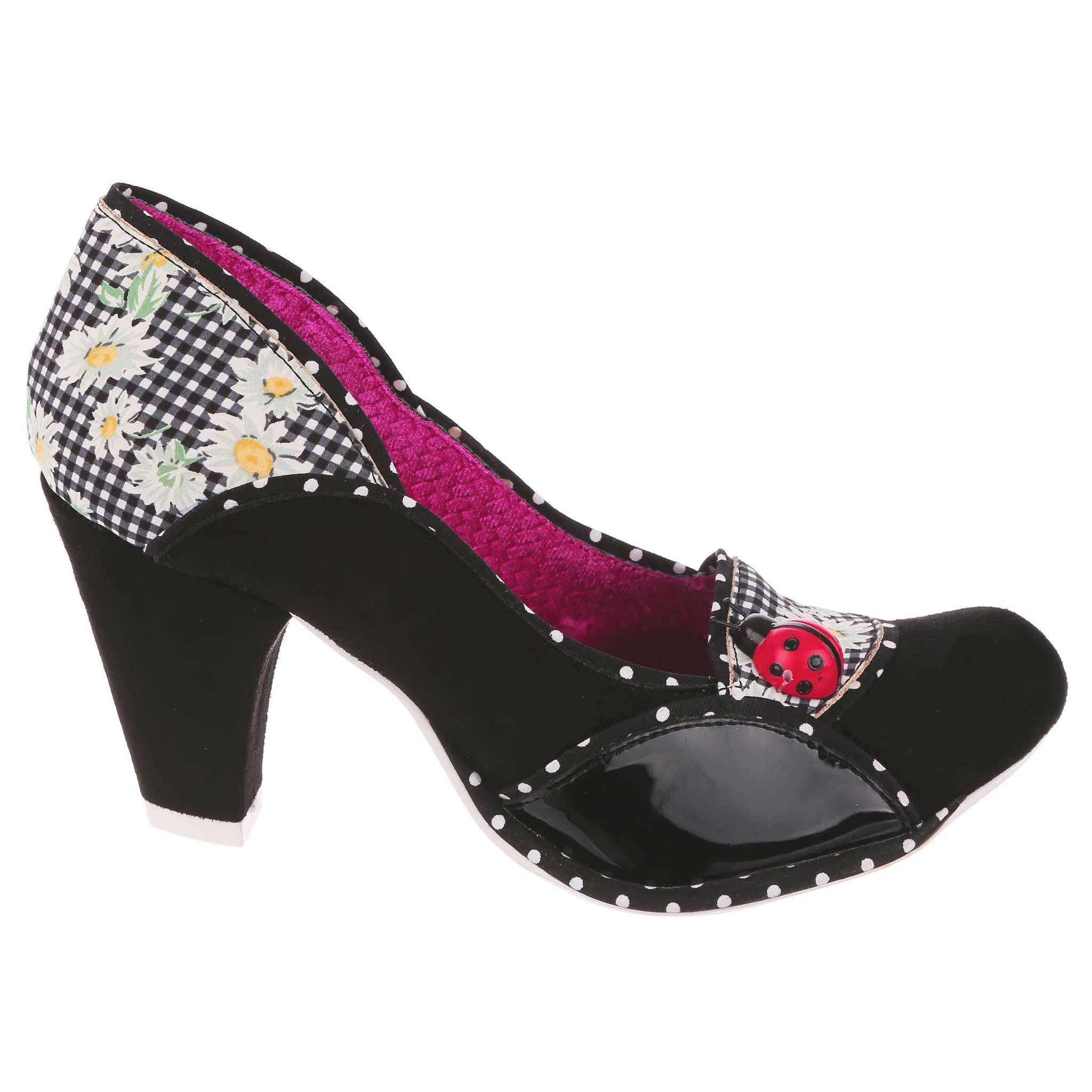Irregular Choice Womens Future Ladybug High Heel - Black sold by The Foot Factory