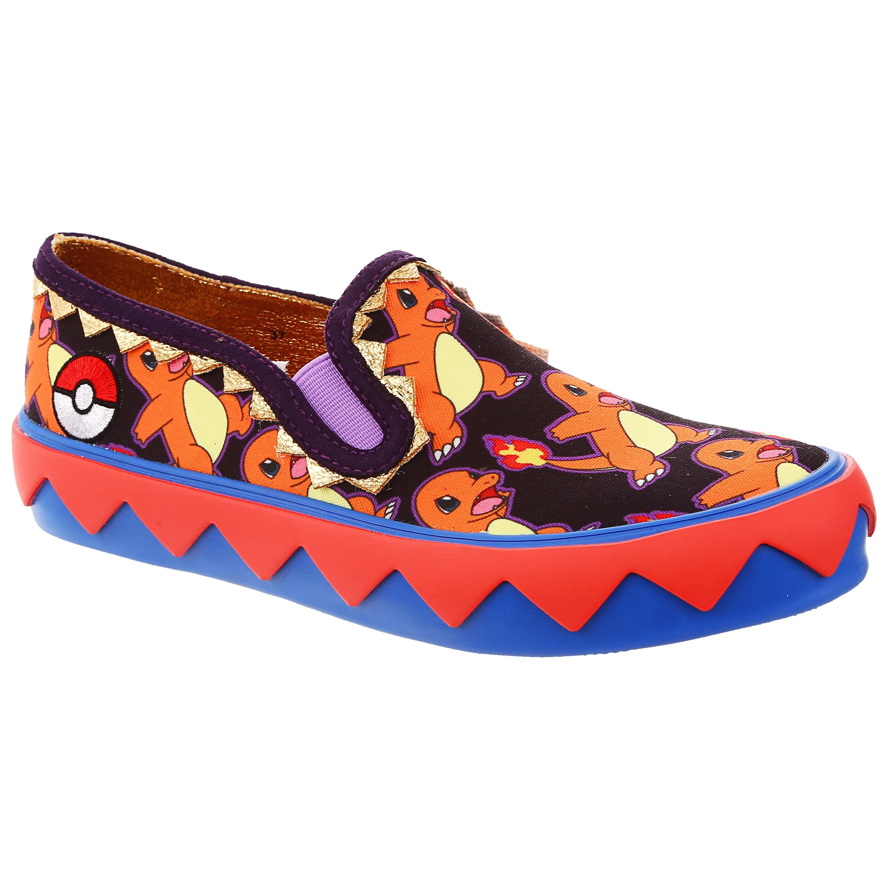 Irregular Choice Womens Pokemon Every Day is An Adventure Slip On Trainer - Orange / Red sold by The Foot Factory product image thumbnail 4