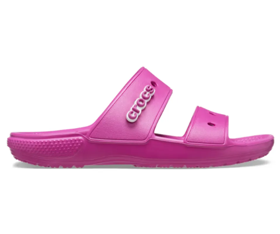 Crocs Unisex Classic Sandal - Fuchsia Fun sold by The Foot Factory