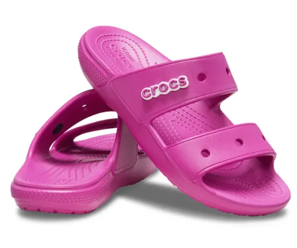 Crocs Unisex Classic Sandal - Fuchsia Fun sold by The Foot Factory product image thumbnail 2