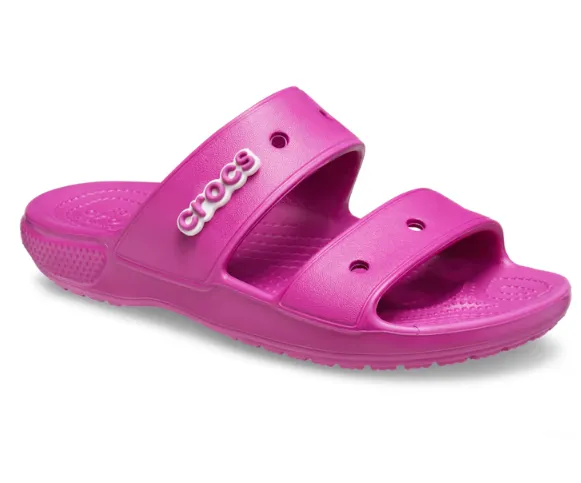 Crocs Unisex Classic Sandal - Fuchsia Fun sold by The Foot Factory product image thumbnail 4