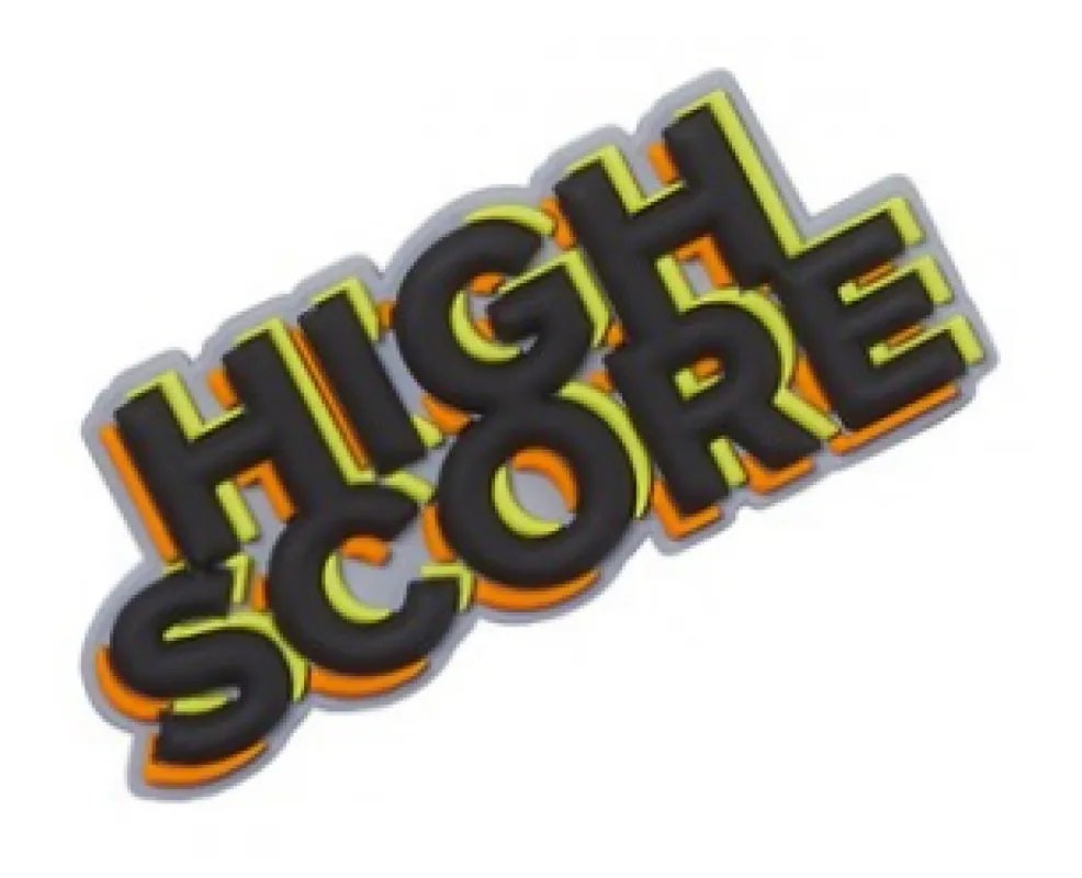 Crocs Jibbitz Super Gamer "High Score" Charm sold by The Foot Factory