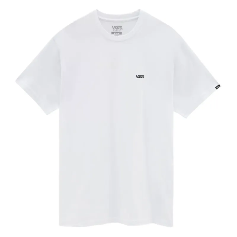 VANS Mens Classic Left Chest Logo T-Shirt - White sold by The Foot Factory