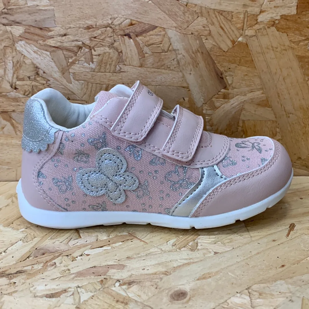 Geox Infant B Elthan G A Trainers - Rose / Silver sold by The Foot Factory
