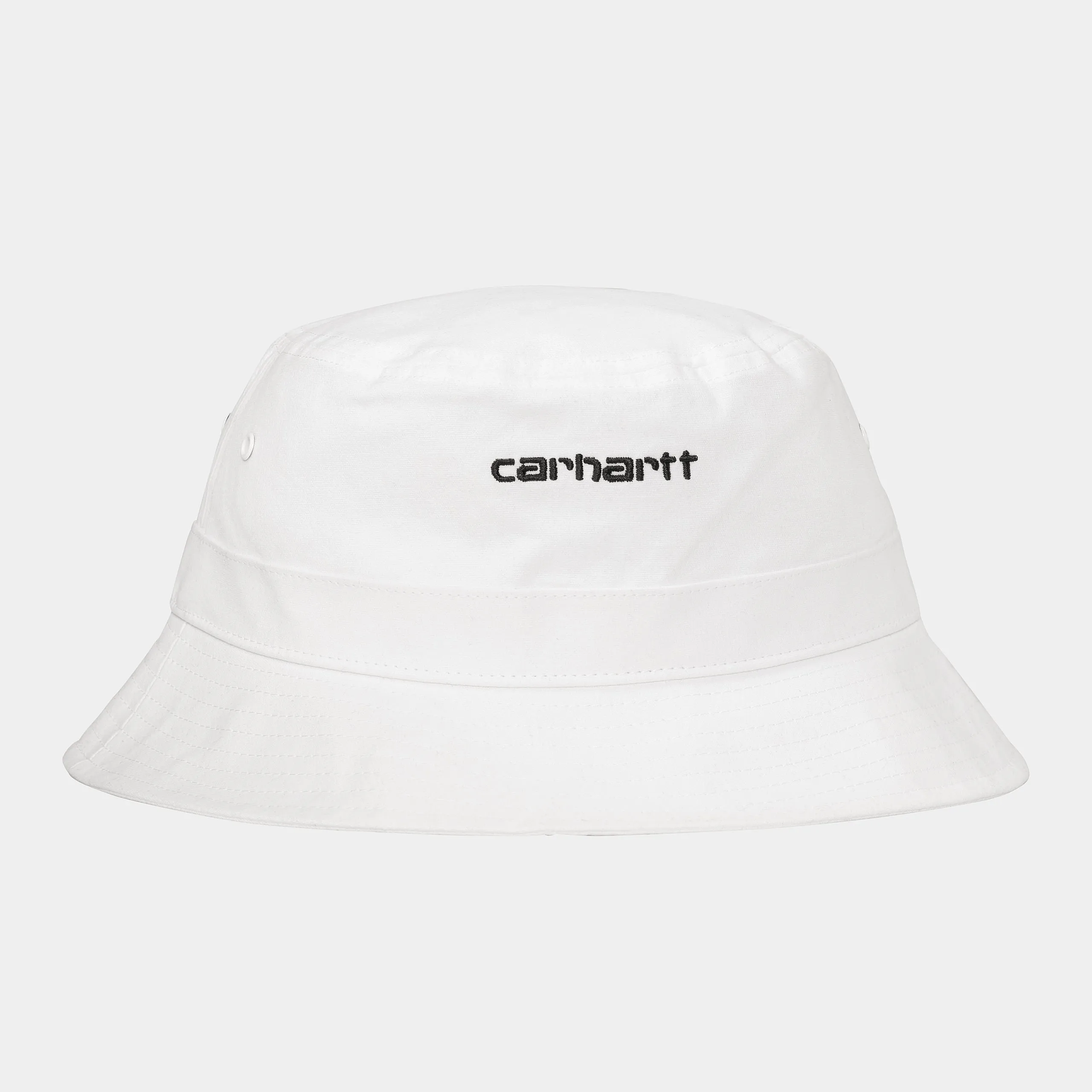 Carhartt WIP Unisex Script Bucket Hat - White sold by The Foot Factory