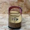 Plakton Womens Alicante Mid Nubuck Leather Sandal - Pink sold by The Foot Factory
