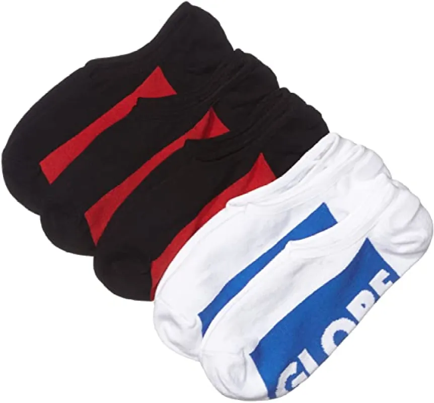Globe Mens Invisible Socks (5 Pack) made by The Foot Factory