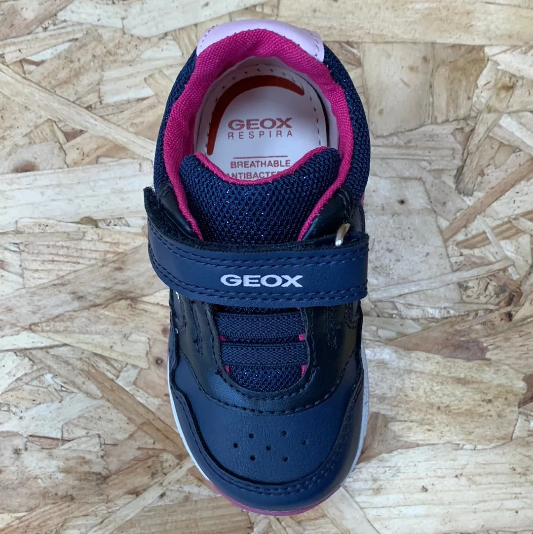 Geox Infant B Rishon G A Trainers - Navy / Fuchsia sold by The Foot Factory product image thumbnail 2