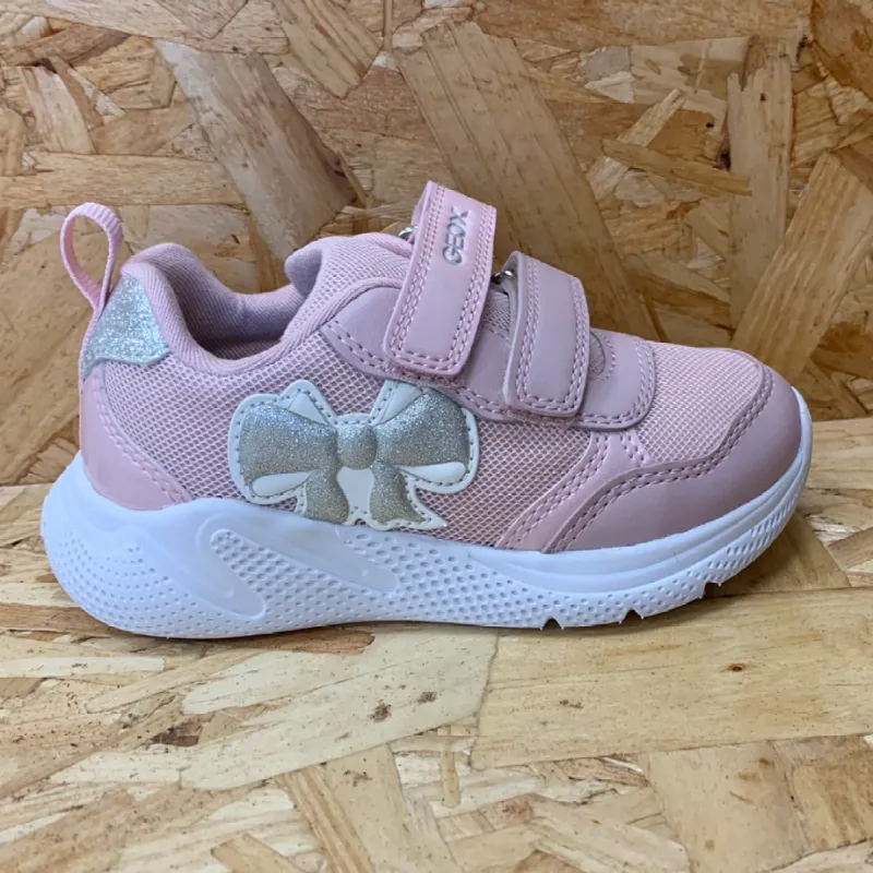 Geox Infant B Sprintye G A Trainers - Pink / Silver made by Geox