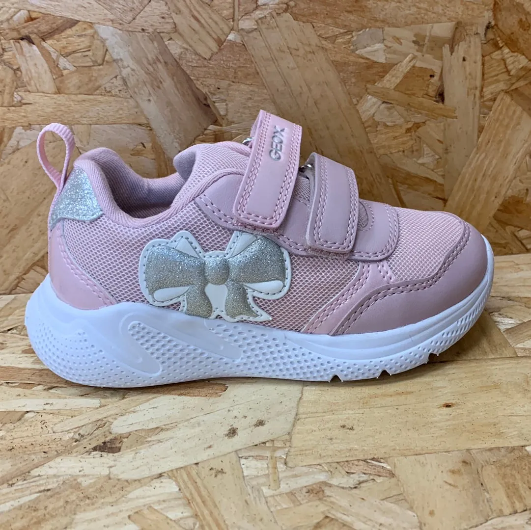 Geox Infant B Sprintye G A Trainers - Pink / Silver sold by The Foot Factory