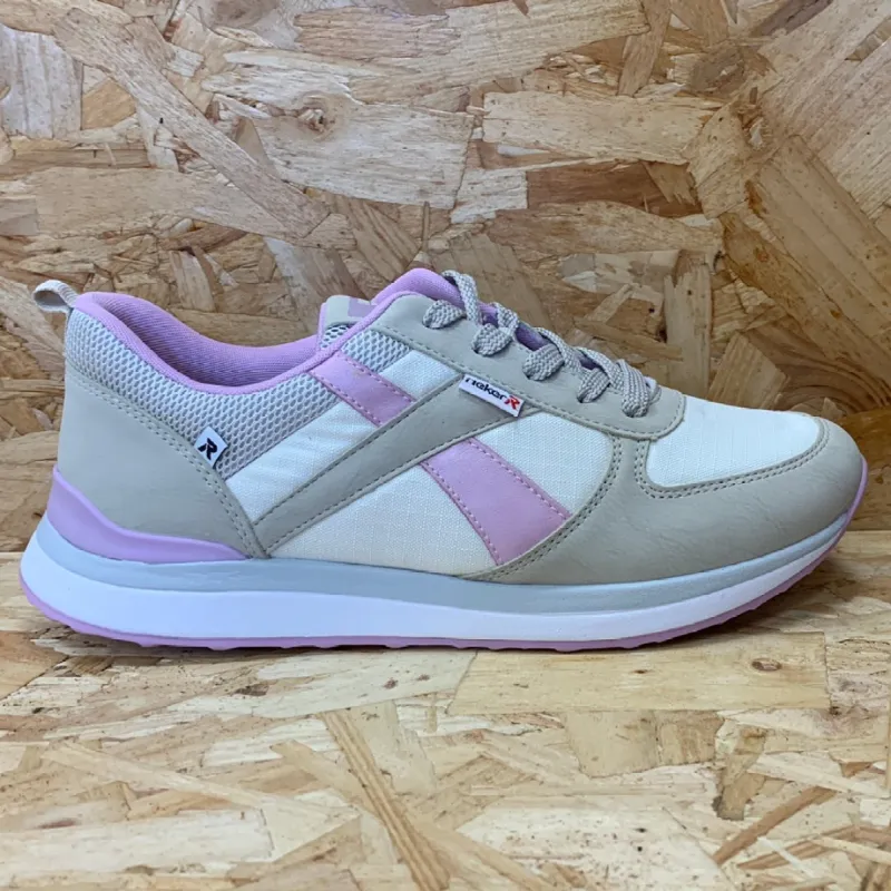 Rieker Womens Revolution Trainers - Beige sold by The Foot Factory