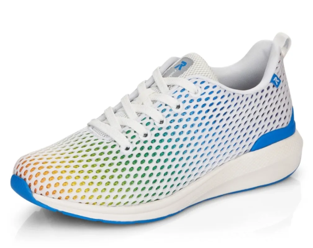 Rieker Womens Fashion Trainer - Multicoloured sold by The Foot Factory