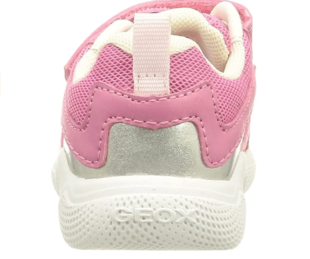 Geox Infant Mesh Trainers - Fuchsia / Silver sold by The Foot Factory product image thumbnail 3