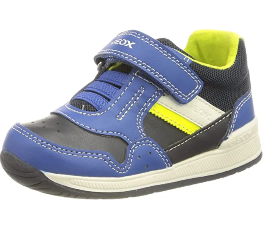 Geox Infant Trainers - Blue / Yellow made by Geox
