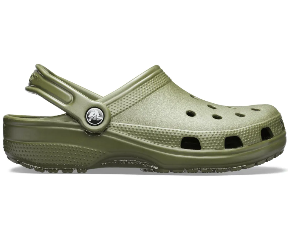 Crocs Unisex Classic Clogs - Army Green sold by The Foot Factory