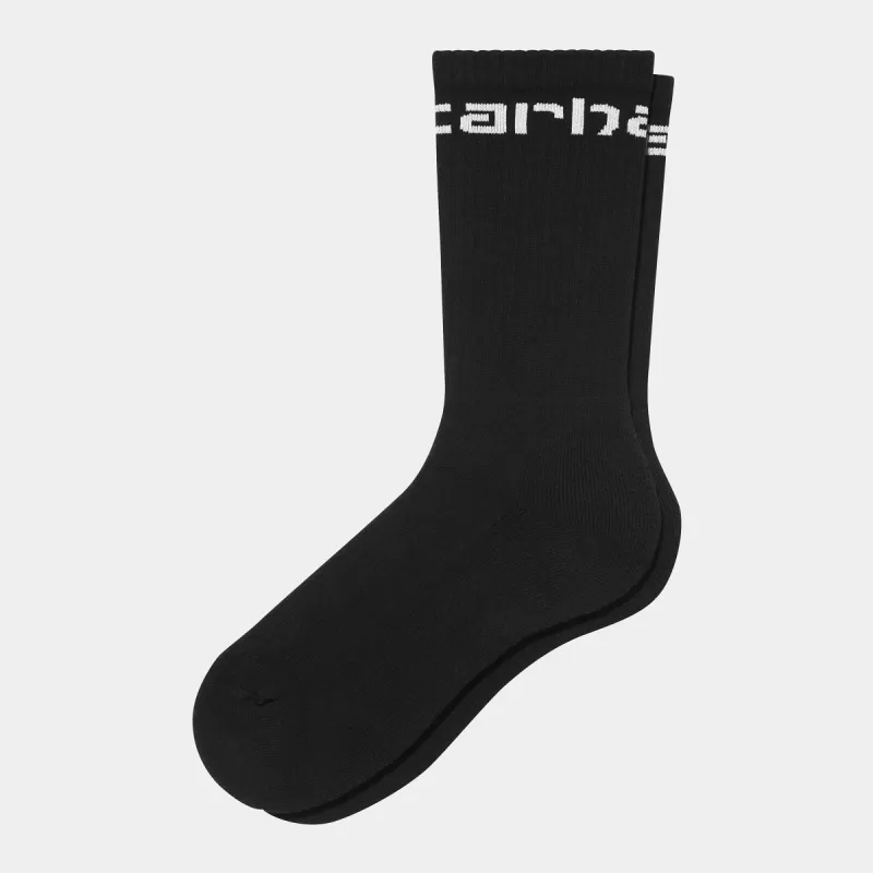 Carhartt WIP Mens Carhartt WIP Socks - Black / White sold by The Foot Factory