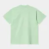 Carhartt WIP Mens Short Sleeved Spirit Organic Cotton T-Shirt - Pale Spearmint sold by The Foot Factory