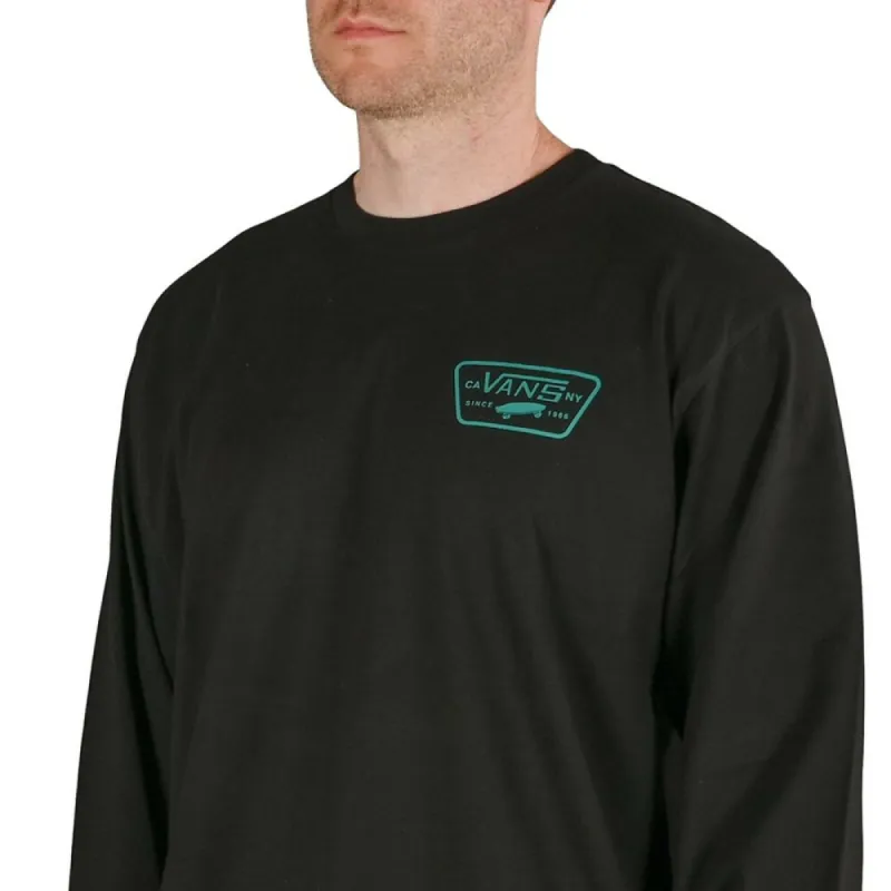 Vans Mens Long Sleeve T-Shirt - Black / Green sold by The Foot Factory