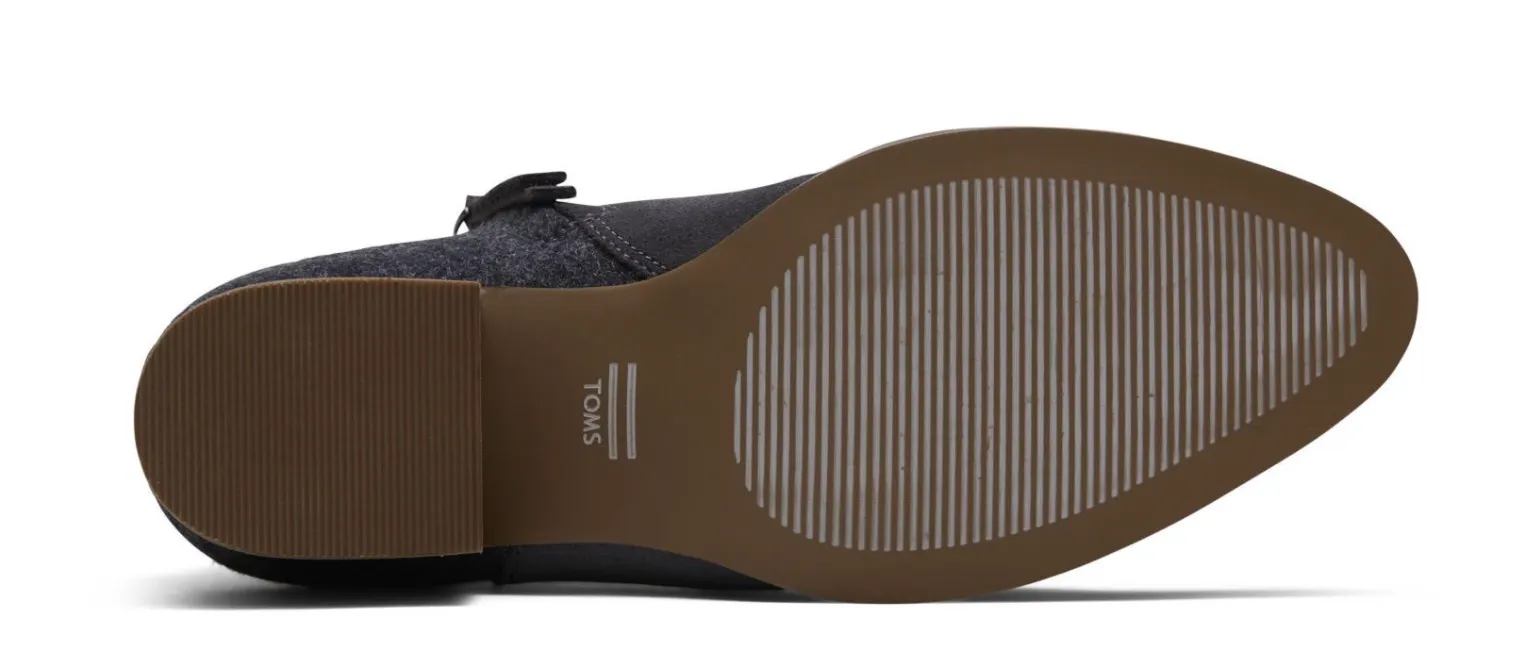 TOMS Womens Loren Ankle Boots - Grey Suede / Felt sold by The Foot Factory product image thumbnail 4