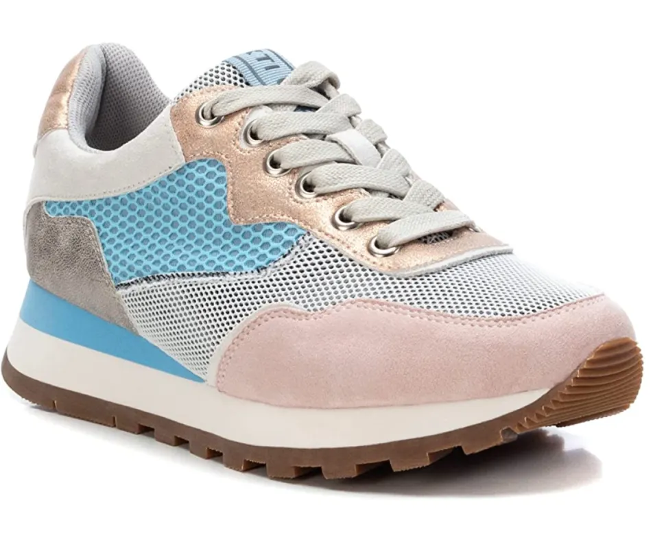 Xti Womens Fashion Trainers - Blue / Beige sold by The Foot Factory