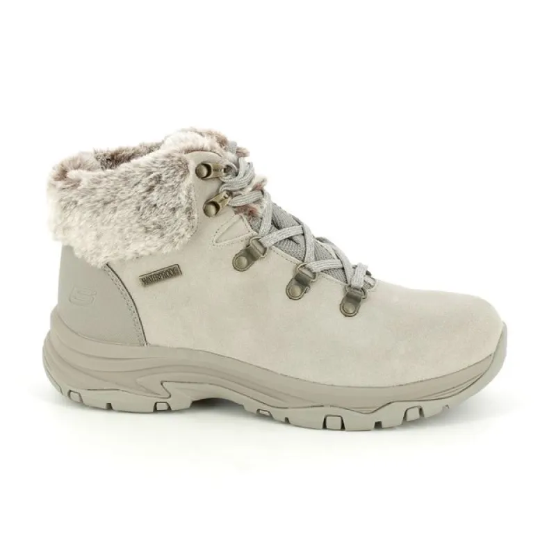 Skechers Womens Trego Falls Finest Waterproof Ankle Boots - Natural sold by The Foot Factory