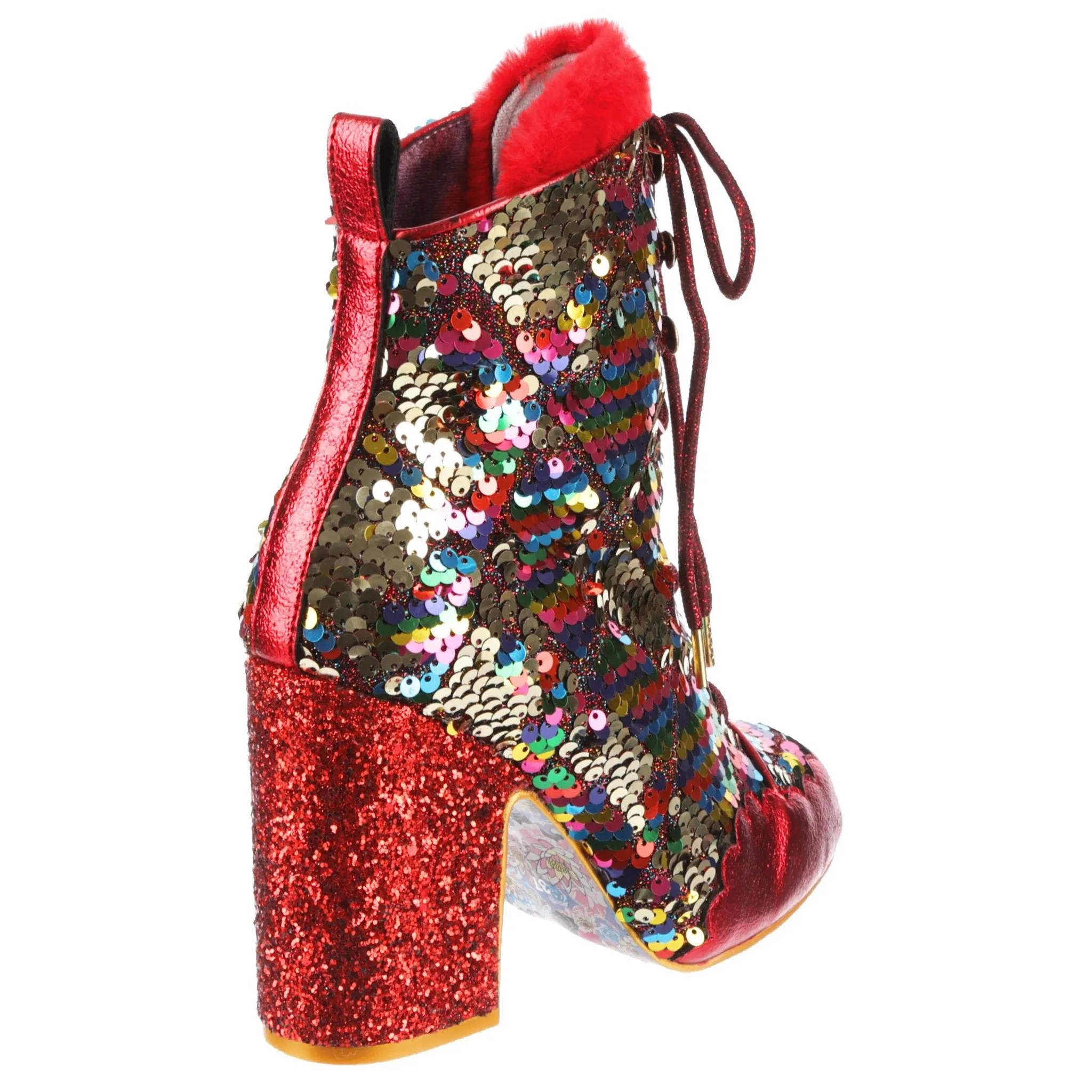 Irregular Choice Womens Pierrette Heeled Ankle Boot - Red sold by The Foot Factory product image thumbnail 3
