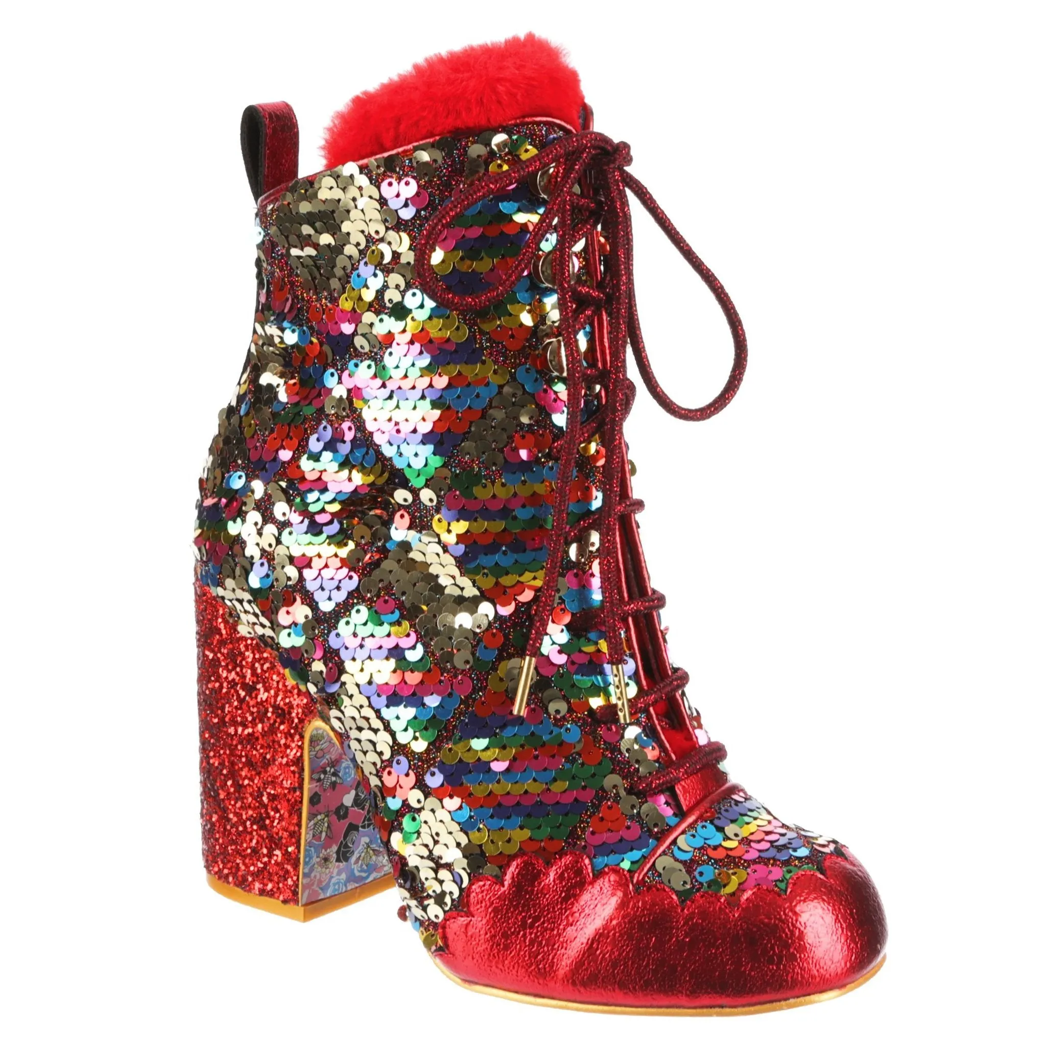 Irregular Choice Womens Pierrette Heeled Ankle Boot - Red sold by The Foot Factory product image thumbnail 2