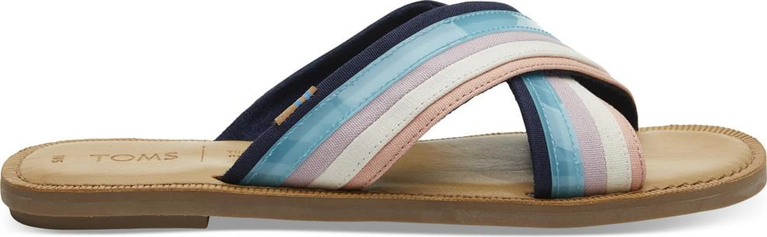 TOMS Womens Viv Sandal - Navy sold by The Foot Factory