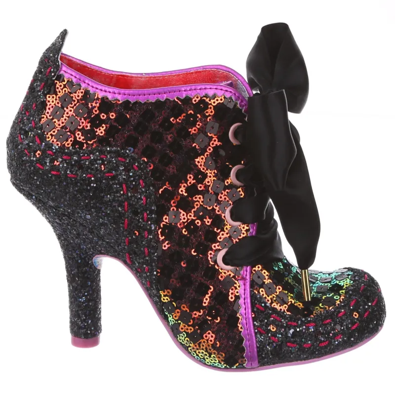 Irregular Choice Womens Abilgails Third Party Heeled Ankle Boot - Dark Pink sold by The Foot Factory