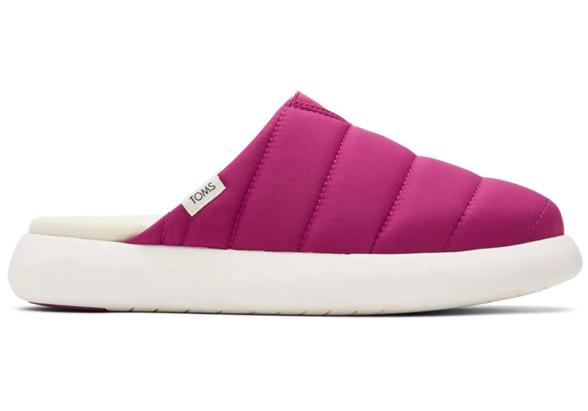 TOMS Womens Alpargata Mallow Mule Espadrille - Dark Fuchsia sold by The Foot Factory