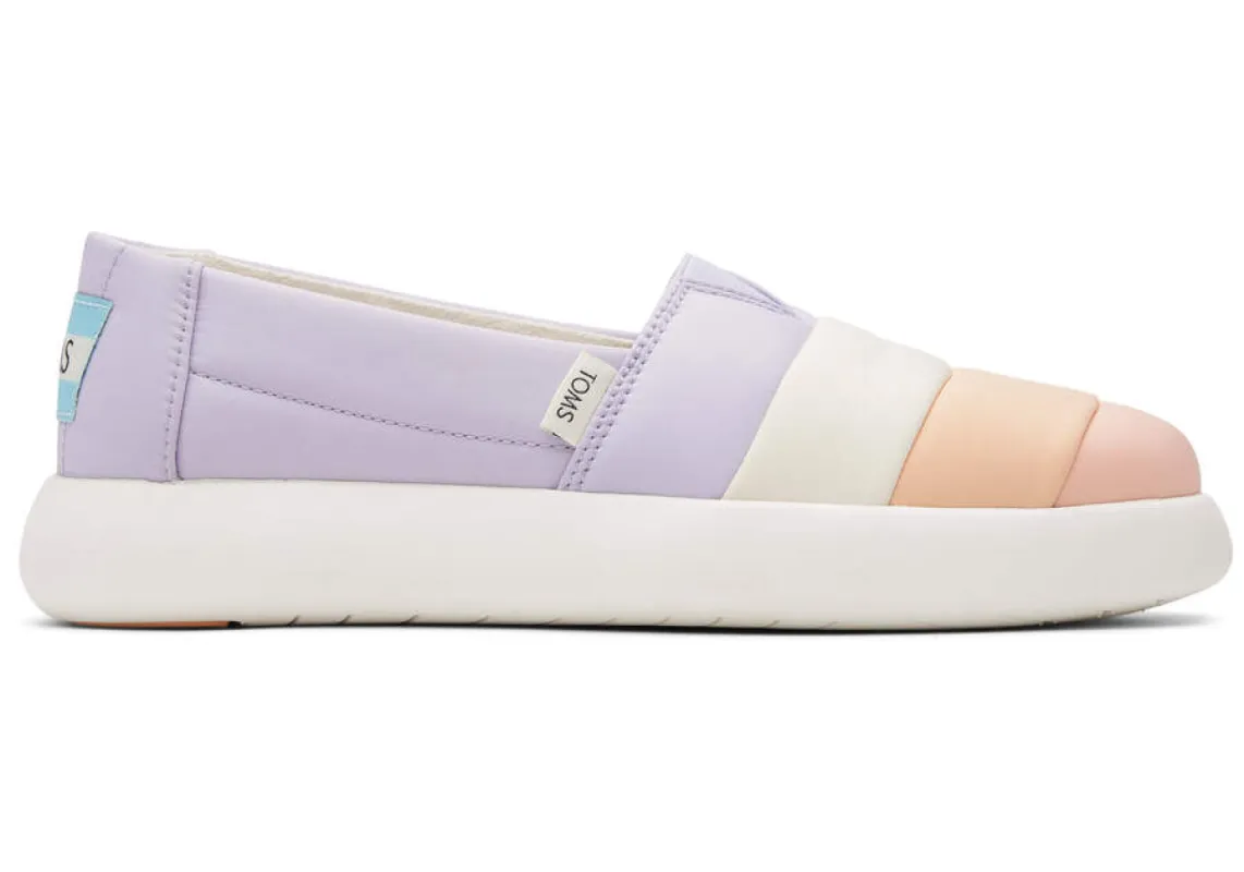 TOMS Womens Alpargata Mallow Puff Espadrille - Lavender sold by The Foot Factory