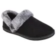 Skechers Womens Cozy Campfire Fresh Toast Vegan Slippers - Black sold by The Foot Factory