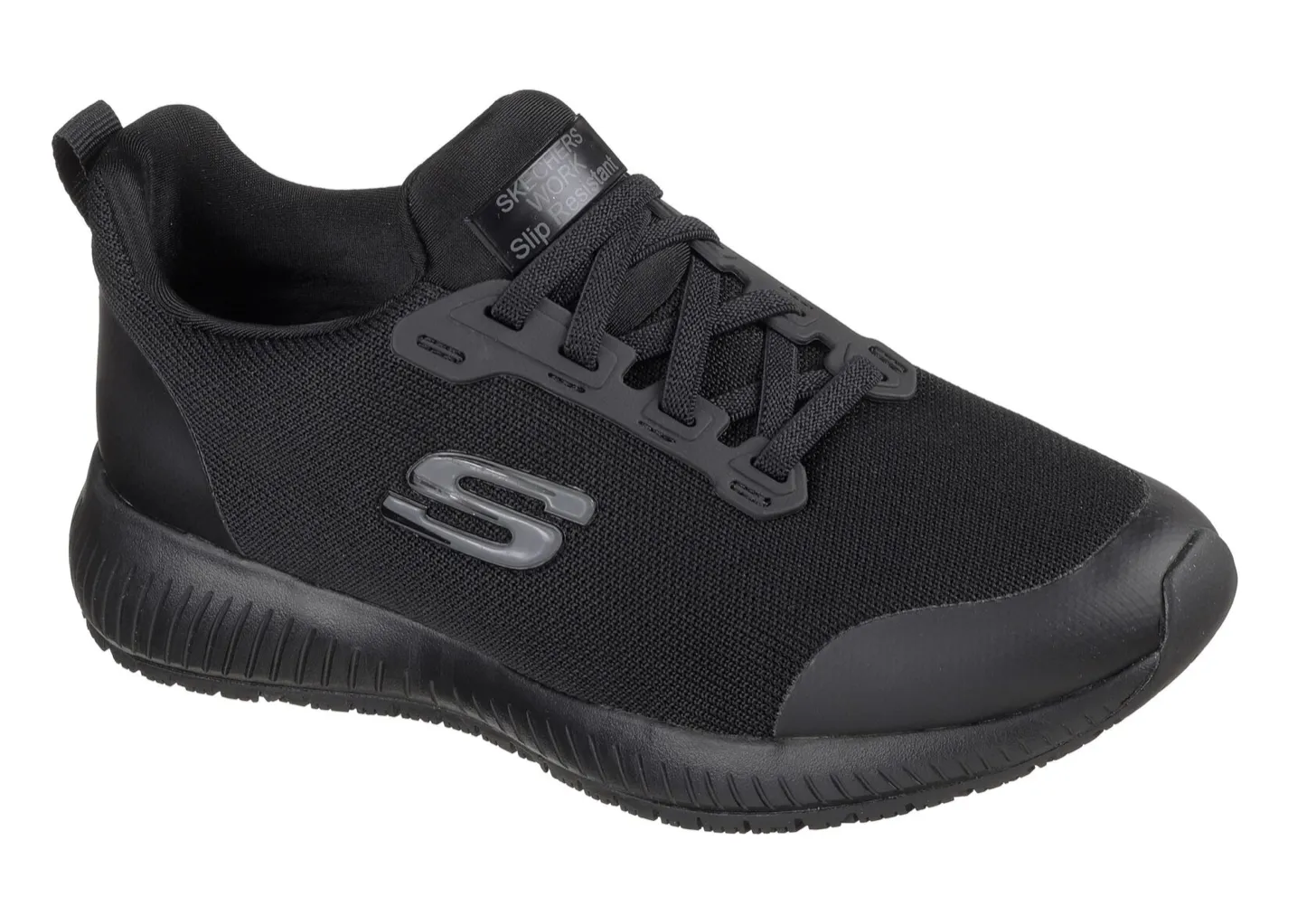 Skechers Womens Work Squad SR Trainers - Black sold by The Foot Factory