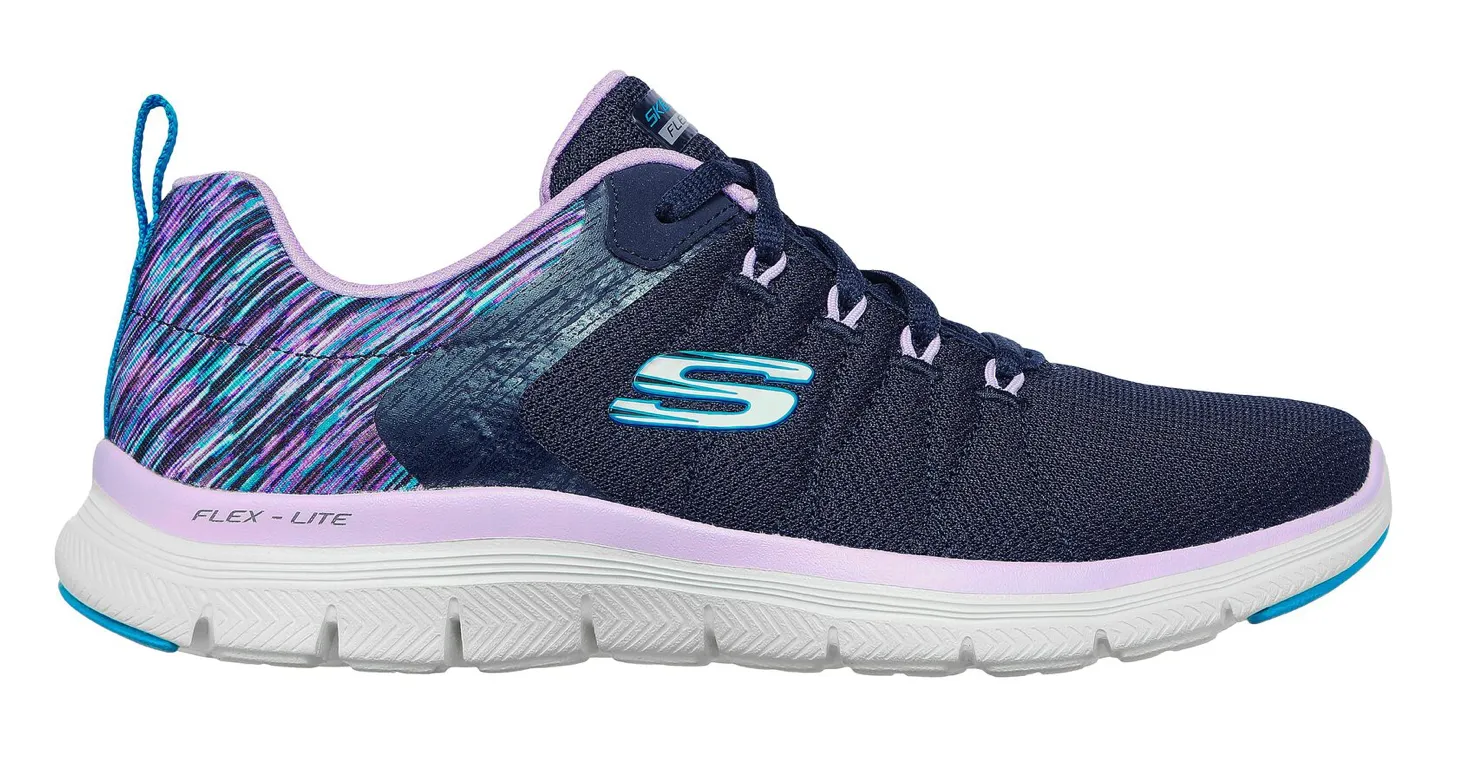Skechers Womens Flex Appeal 4.0 Trainers - Navy sold by The Foot Factory product image thumbnail 3