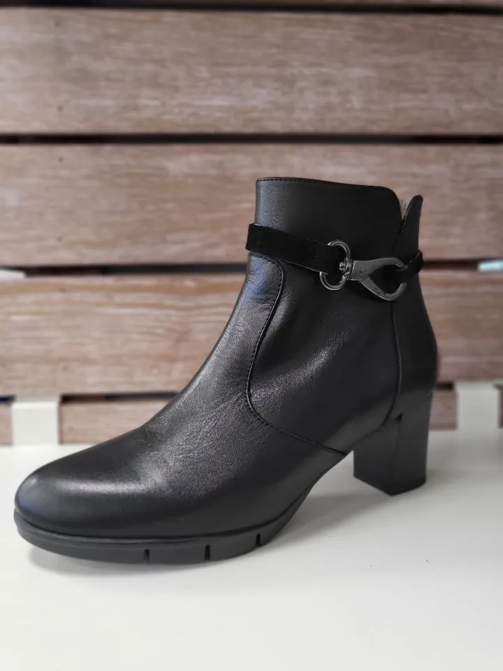 Patricia Miller Women's Fashion Leather Ankle Boots - Black sold by The Foot Factory