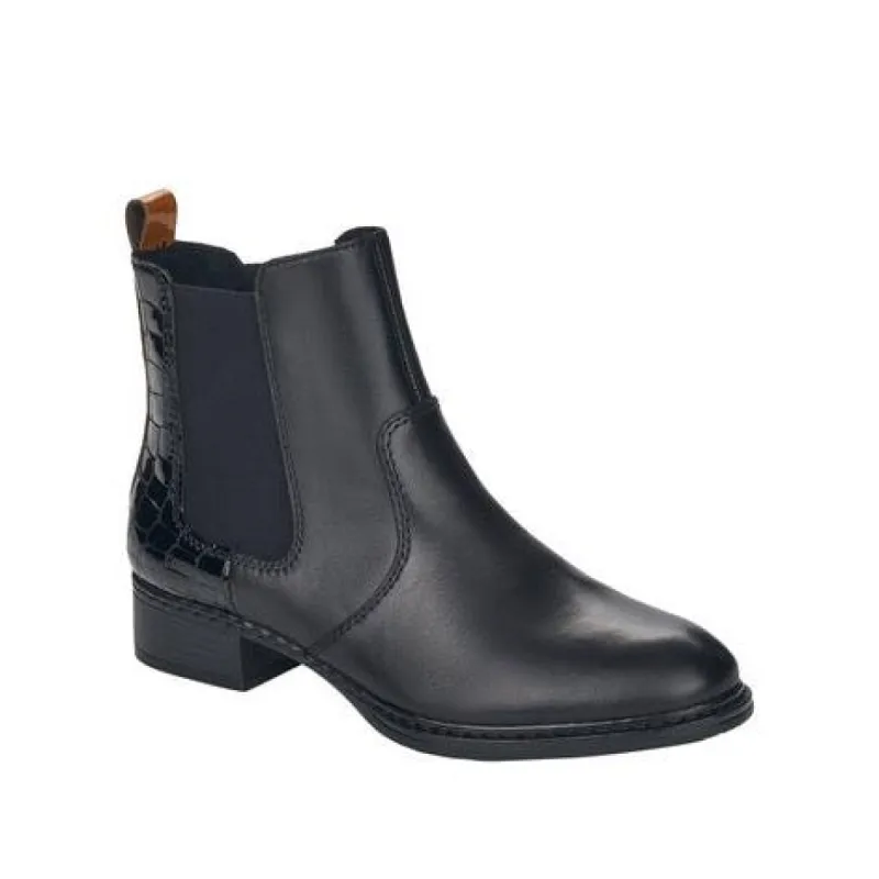 Rieker Womens Ankle Boot - Black sold by The Foot Factory