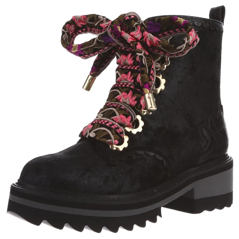 Irregular Choice Womens Morning Stroll Boot - Black sold by The Foot Factory