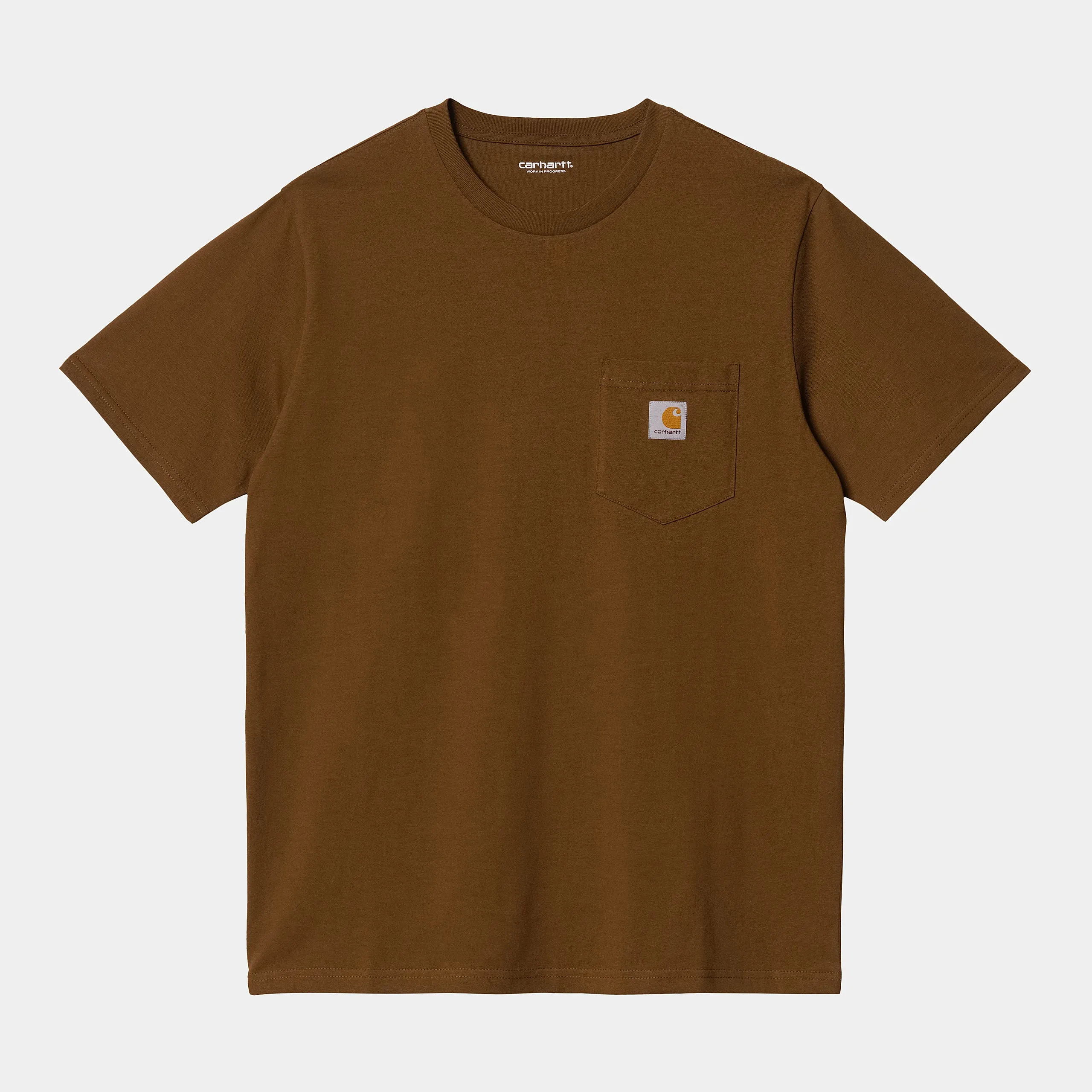 Carhartt WIP Mens Short Sleeve Pocket T-Shirt - Tawny sold by The Foot Factory