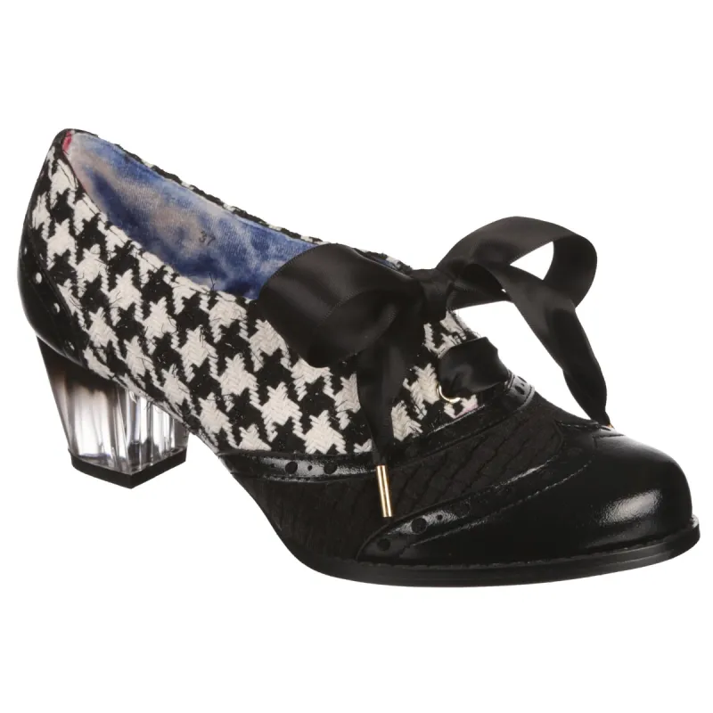 Irregular Choice Womens Corporate Beauty Mid Heel - Black / White sold by The Foot Factory