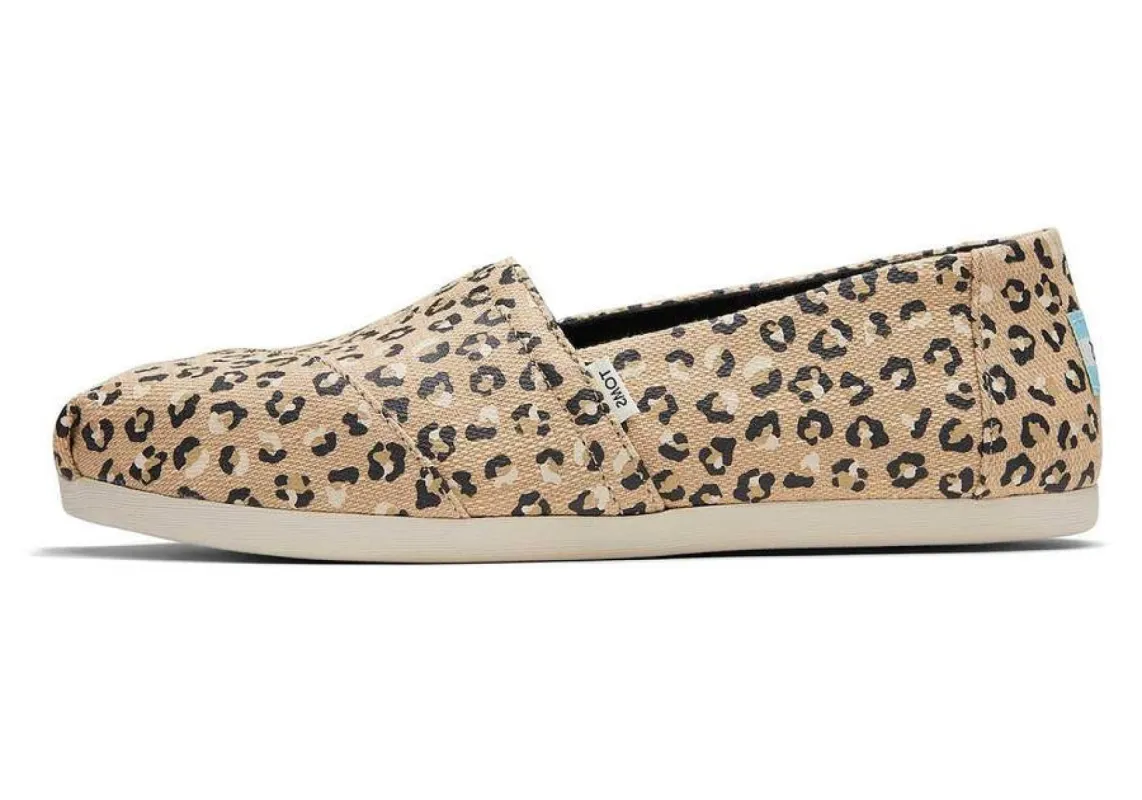 TOMS Womens Alpargata Cheetah Espadrille - Natural sold by The Foot Factory
