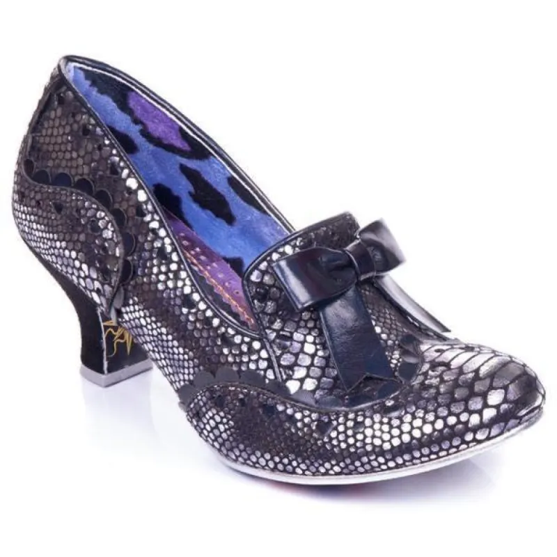 Irregular Choice Womens Here And Present High Heel - Black sold by The Foot Factory