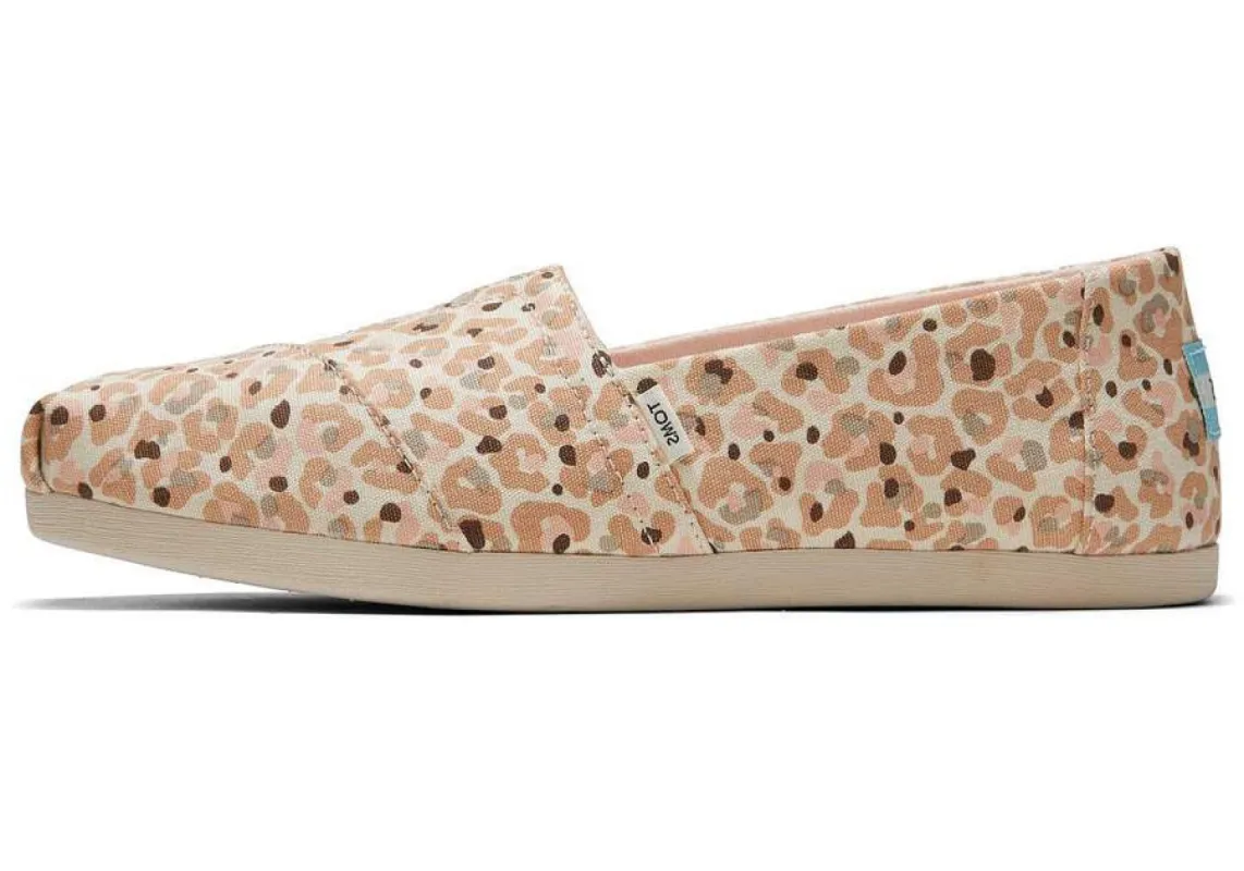 TOMS Womens Cheetah Alpargata Espadrille - Sunbleach sold by The Foot Factory