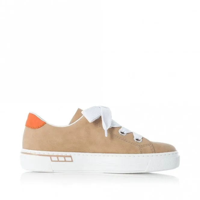 Rieker Womens Laced Fashion Trainer - Beige sold by The Foot Factory product image thumbnail 3
