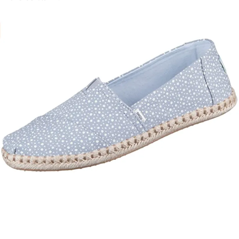 TOMS - Women's Slip On Espadrilles - Blue made by Toms