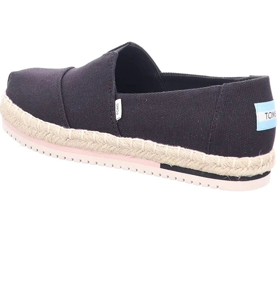 TOMS - Women's Platform Espadrilles - Black sold by The Foot Factory product image thumbnail 3