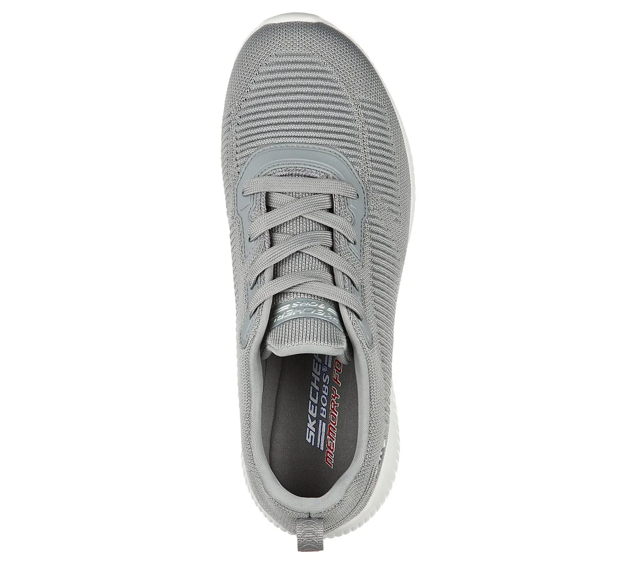 Skechers Womens Bobs Sport Squad Tough Talk Trainers - Grey sold by The Foot Factory product image thumbnail 2