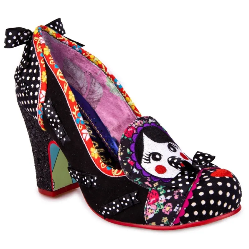 Irregular Choice Womens Matryoshka Memories High Heels - Black sold by The Foot Factory
