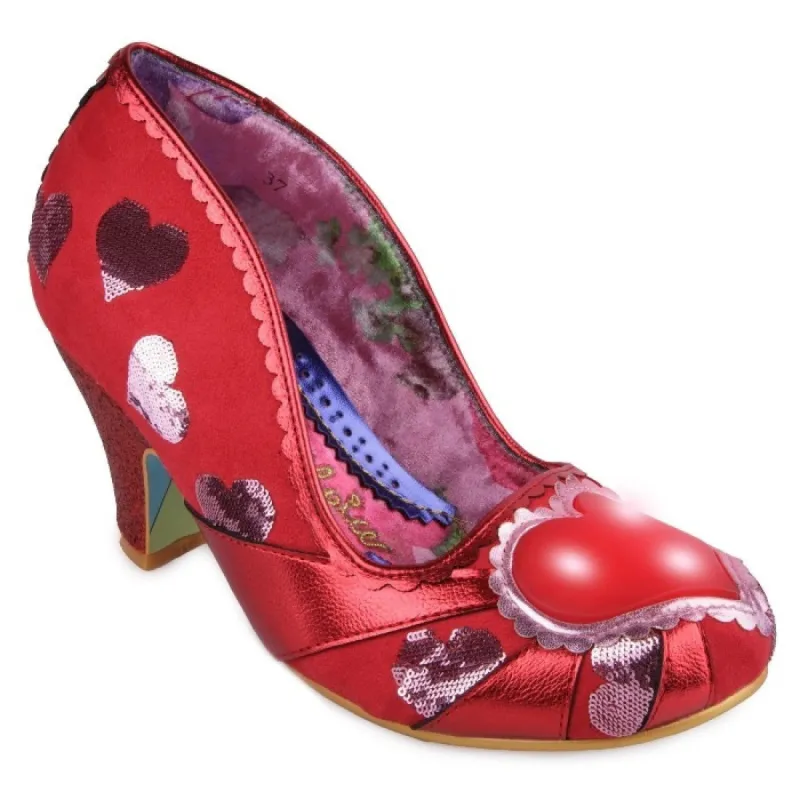 Irregular Choice Womens Heart On Your Sleeve - Red sold by The Foot Factory