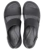 Crocs Womens Brooklyn Low Wedged Sandal - Black sold by The Foot Factory