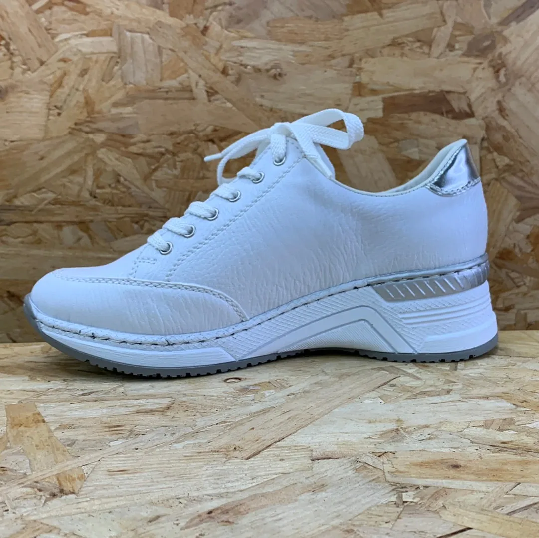 Rieker Womens Fashion Trainer - White sold by The Foot Factory product image thumbnail 3